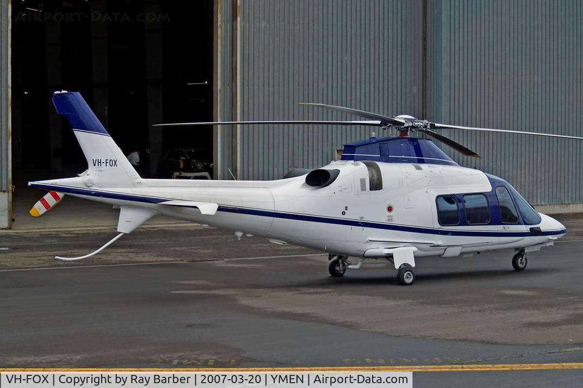VH-FOX, Agusta A-109S Grand C/N 22015, Agusta A.109S [22015] Melbourne - Essendon~VH 20/03/2007. This registration has been used on 4 Agusta A.109's to date.