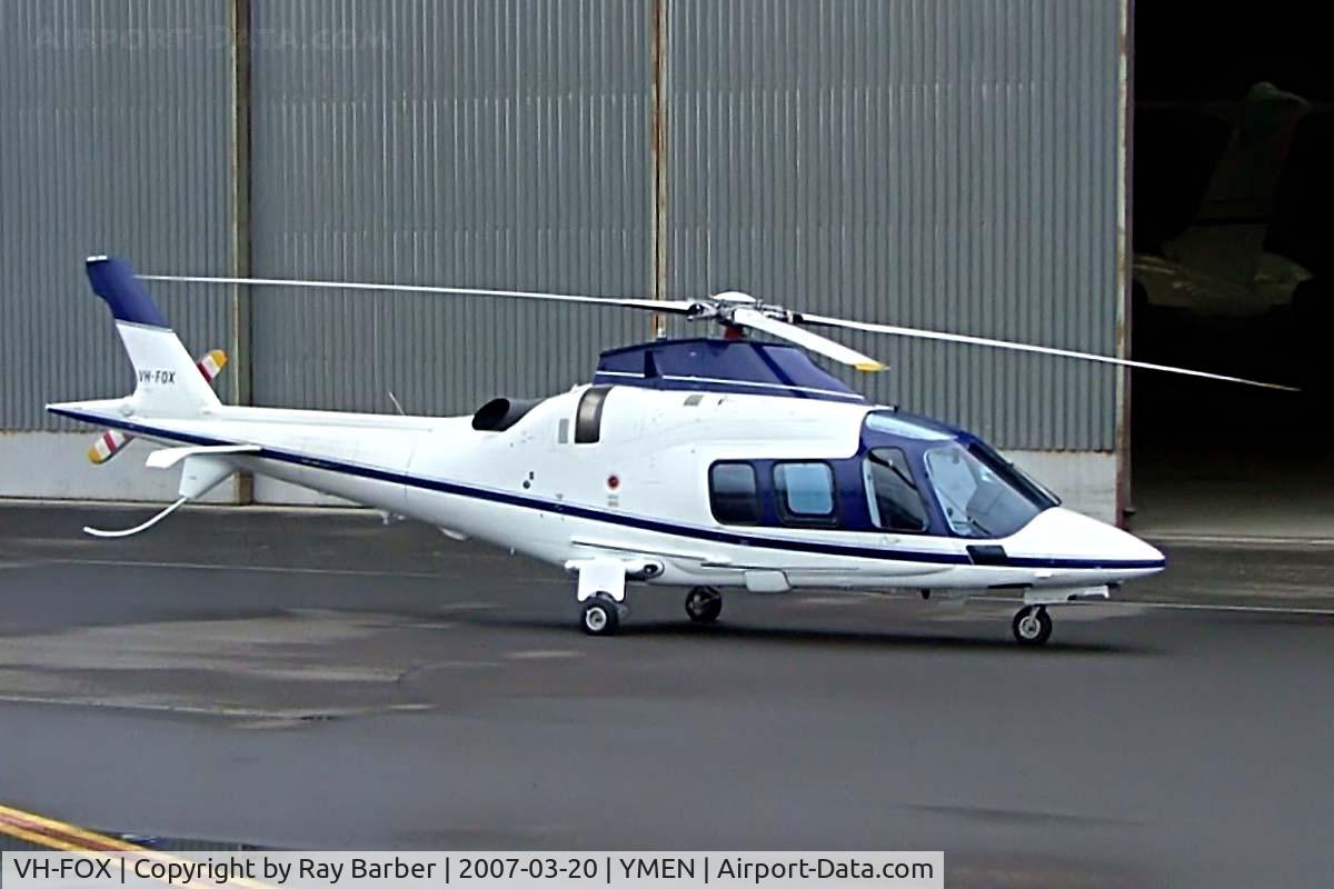 VH-FOX, Agusta A-109S Grand C/N 22015, Agusta A.109S [22015] Melbourne - Essendon~VH 20/03/2007. Another view of this aircraft.