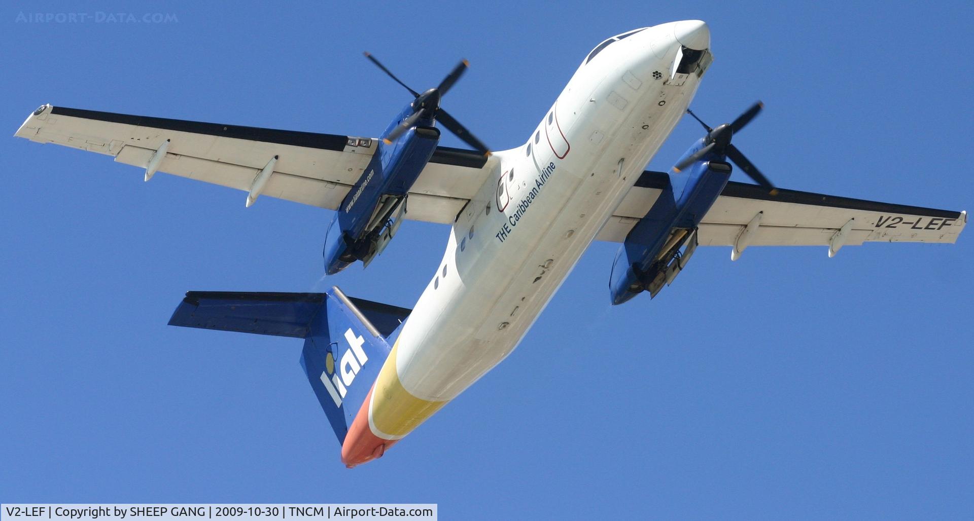 V2-LEF, 1989 De Havilland Canada DHC-8-103 Dash 8 C/N 144, Rottating out of tncm