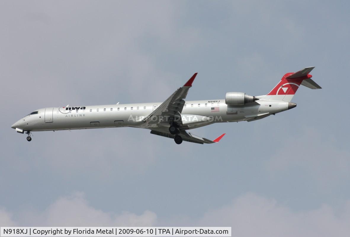N918XJ, 2007 Bombardier CRJ-900ER (CL-600-2D24) C/N 15156, Mesaba CRJ-900