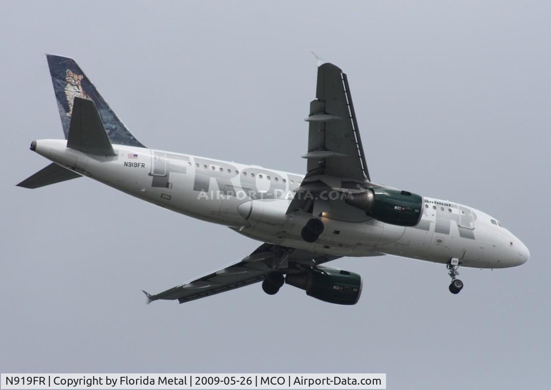 N919FR, 2003 Airbus A319-111 C/N 1980, Frontier Lance Ocelot A319