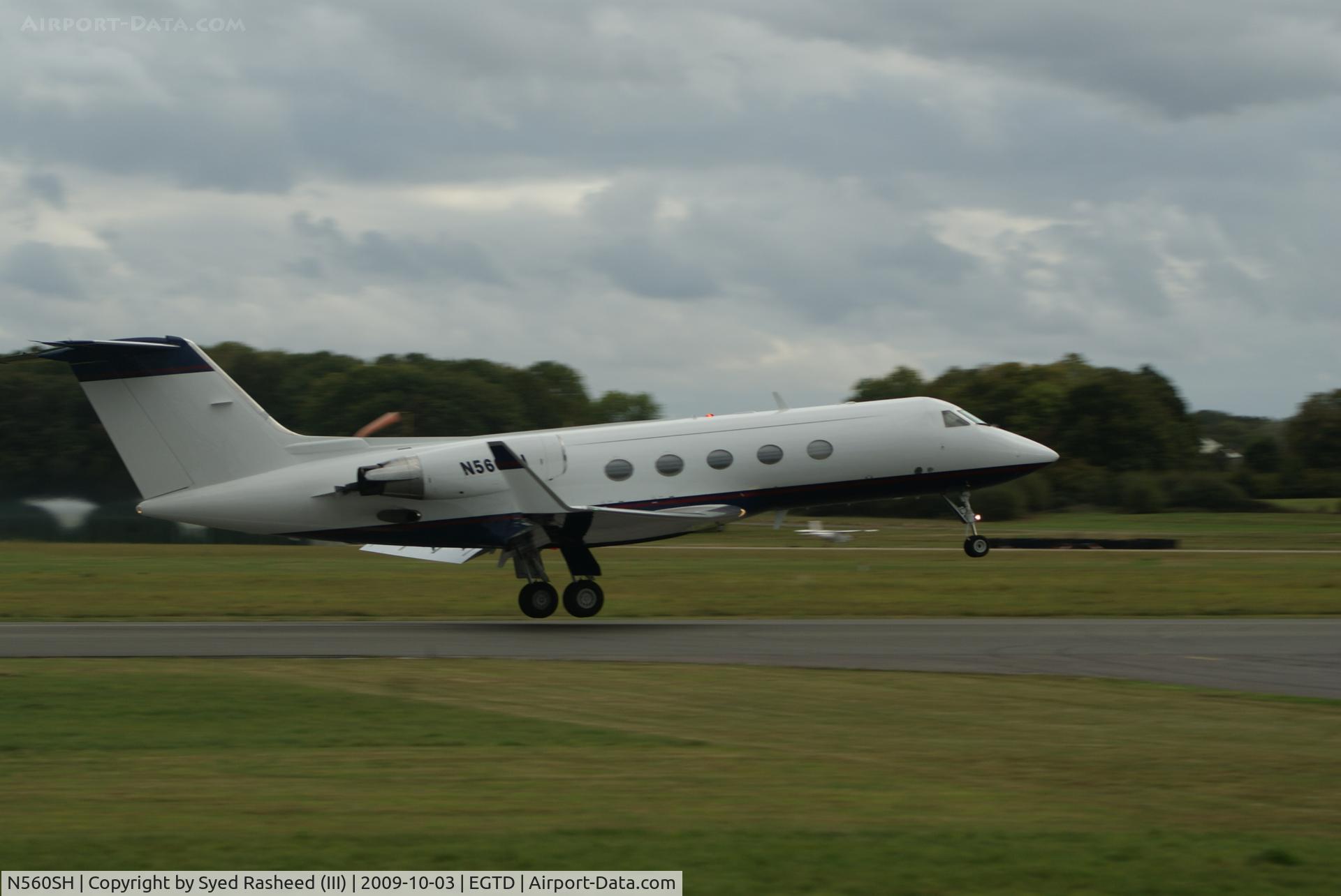 N560SH, 1983 Gulfstream Aerospace G-1159A Gulfstream III C/N 404, Departing for Mallaga