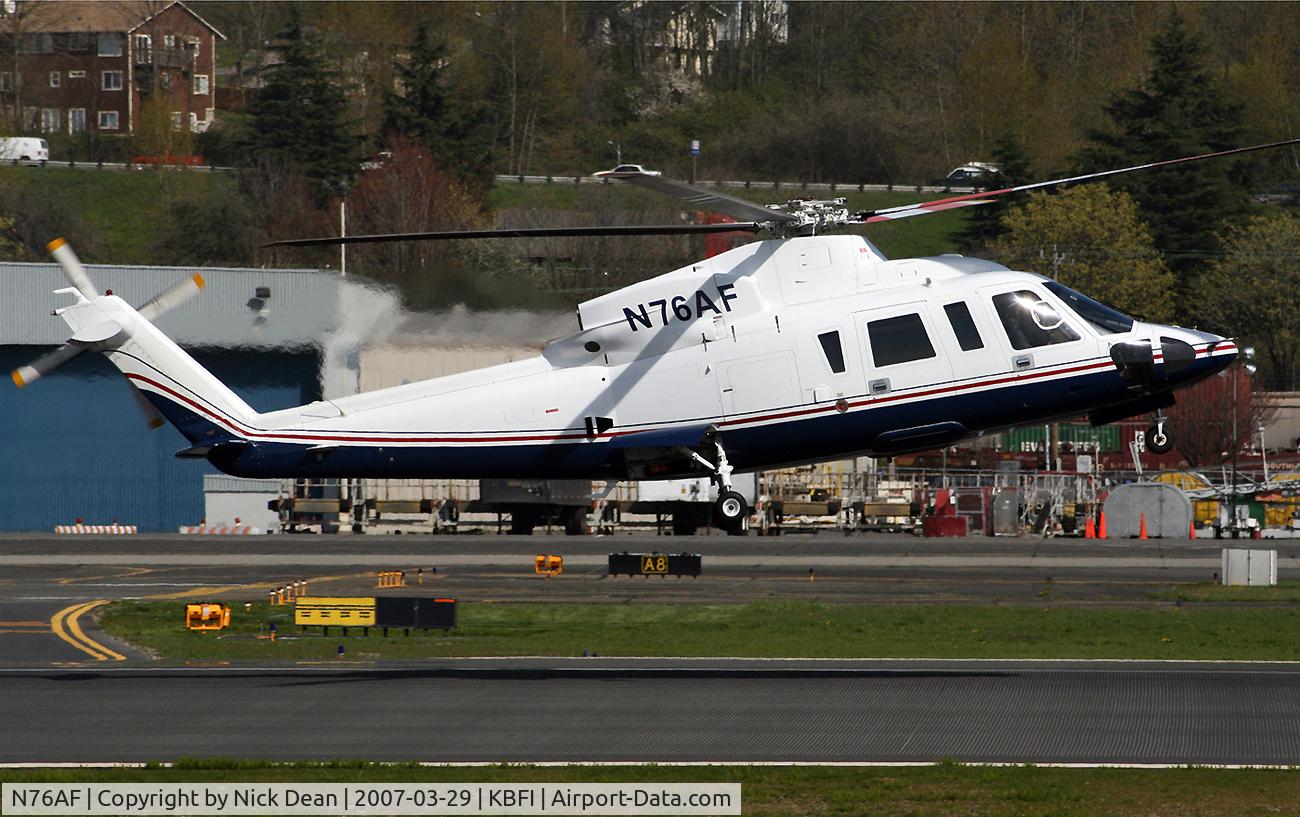 N76AF, 2003 Sikorsky S-76C C/N 760533, KBFI Paul Allen Vulcan Inc.