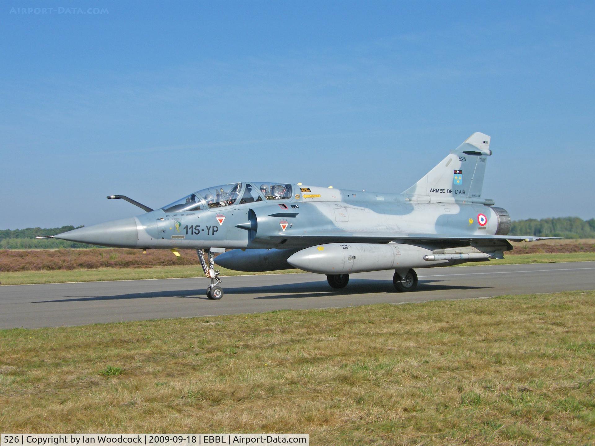 526, Dassault Mirage 2000B C/N 407, Dassault Mirage 2000B/French Air Force/Kleine Brogel