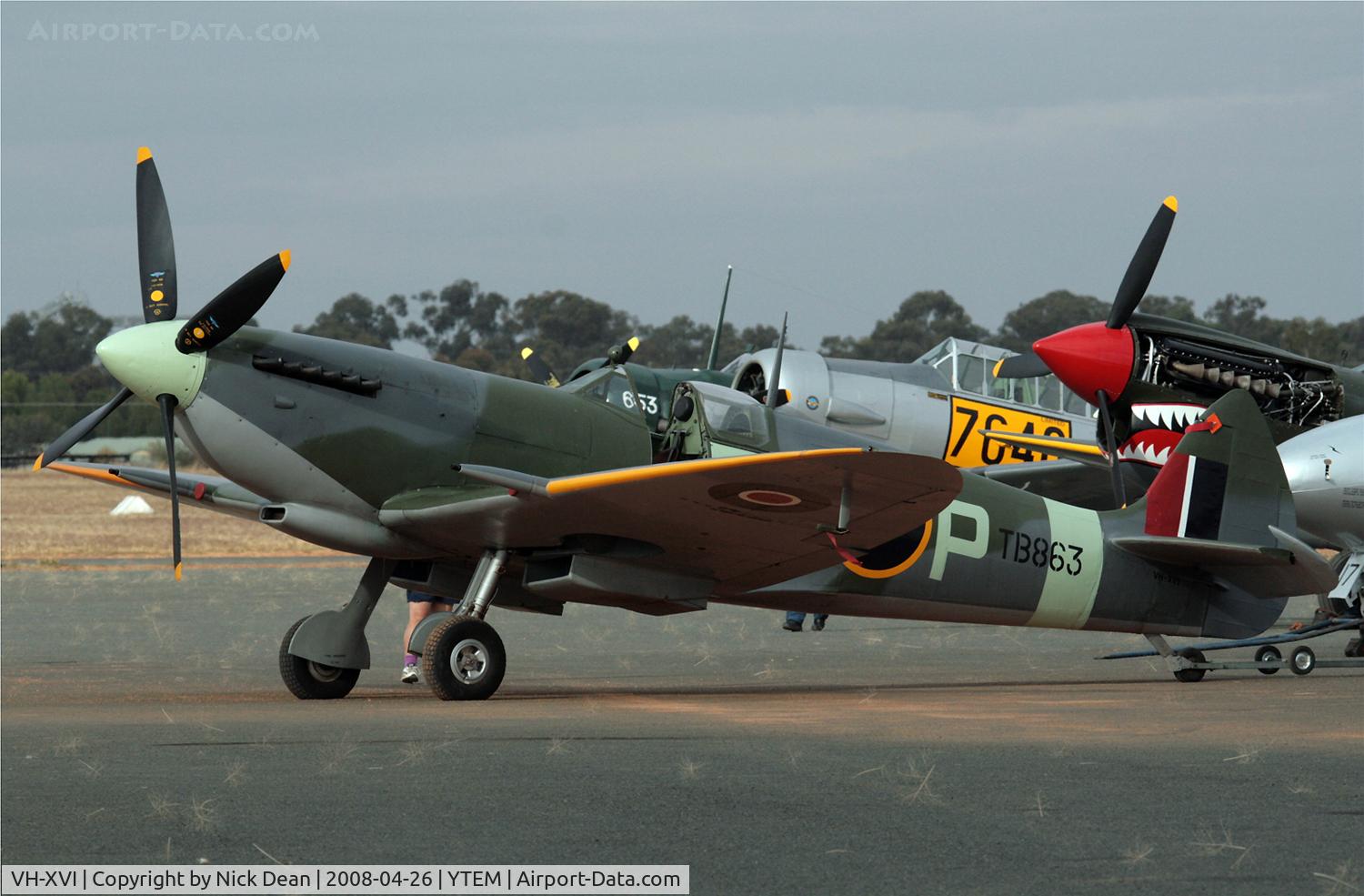 VH-XVI, Supermarine 361 Spitfire LF.XVIe C/N CBAF.10895, YTEM