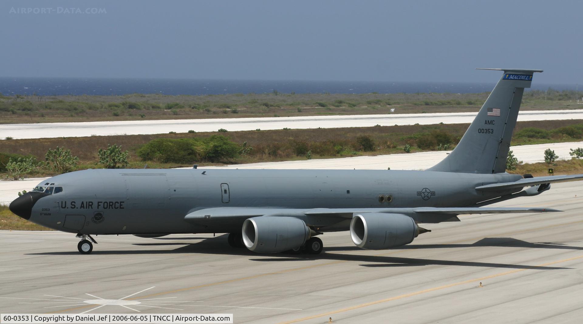60-0353, 1960 Boeing KC-135R Stratotanker C/N 18128, Us strato tanker leaving on a mission