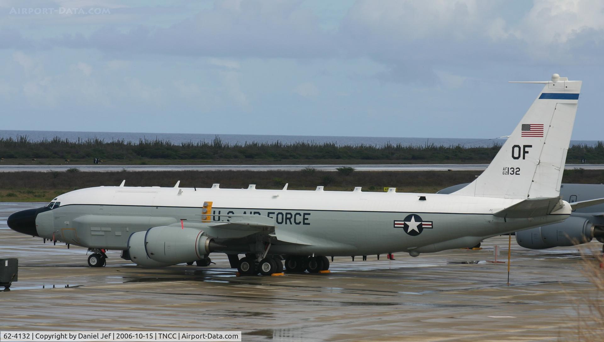 62-4132, 1962 Boeing RC-135W Rivet Joint C/N 18472, sitting on th tarmac at the FOL after a nice rain shower
