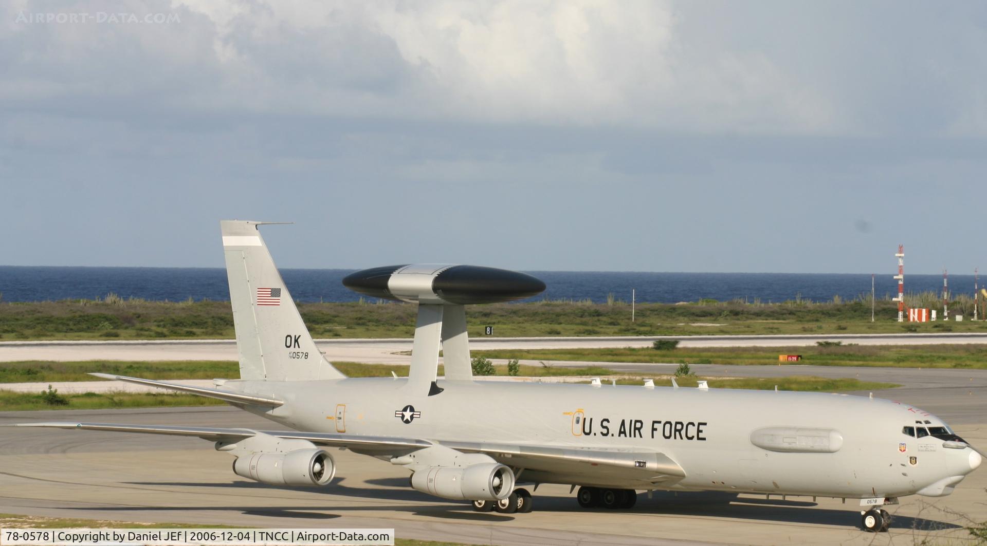 78-0578, 1978 Boeing E-3B Sentry C/N 21754, This bird just came in after a patrol