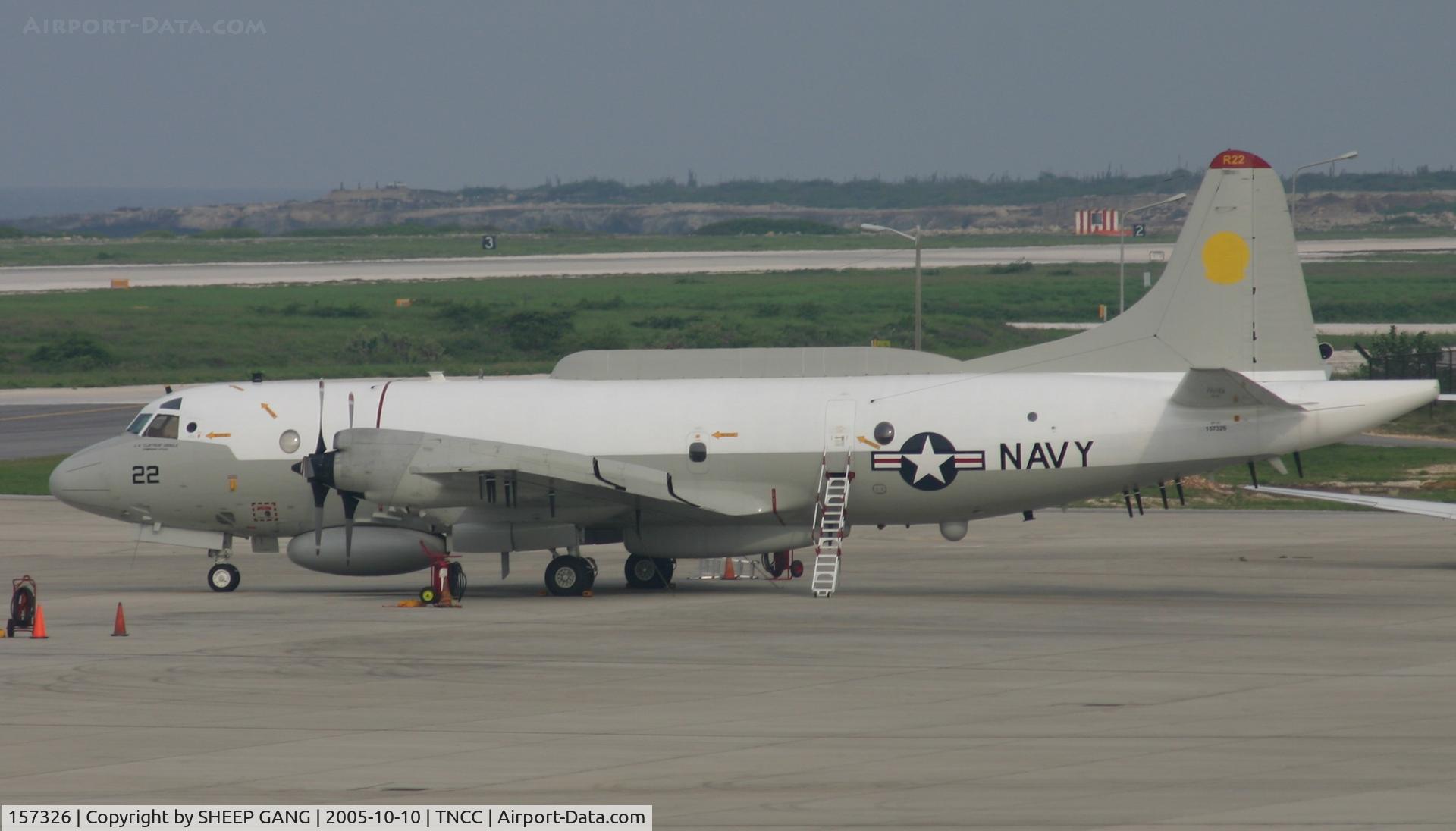 157326, Lockheed EP-3E Aries II C/N 285A-5541, sitting at the FOL tarmac waiting on its next mission