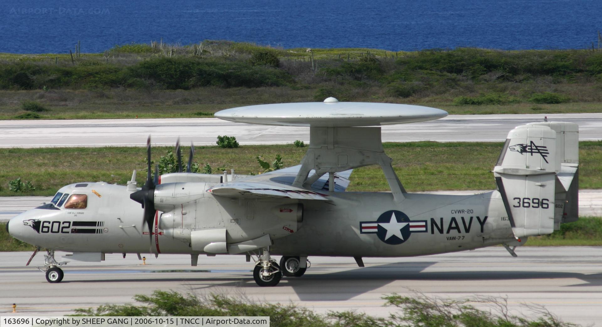 163696, Grumman E-2C Hawkeye Group 1 C/N A132, just rolled of the FOL ramp preping for take off
