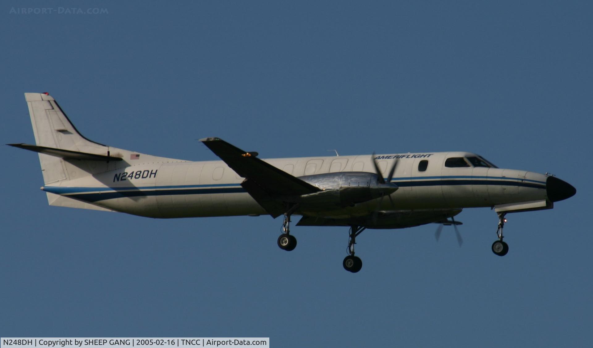 N248DH, 1985 Swearingen SA227-AT C/N AT-630B, am flight bringing the cargo to cur
