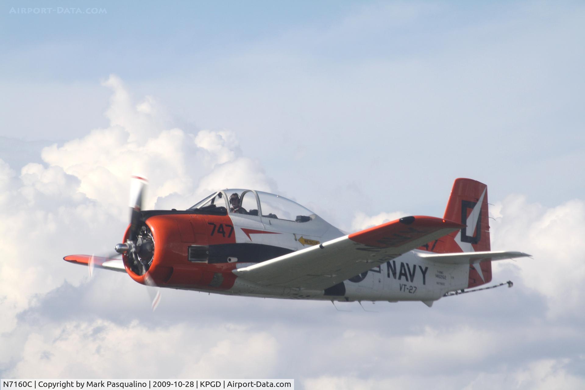 N7160C, 1992 North American T-28C Trojan Trojan C/N 252-25, North American T-28C