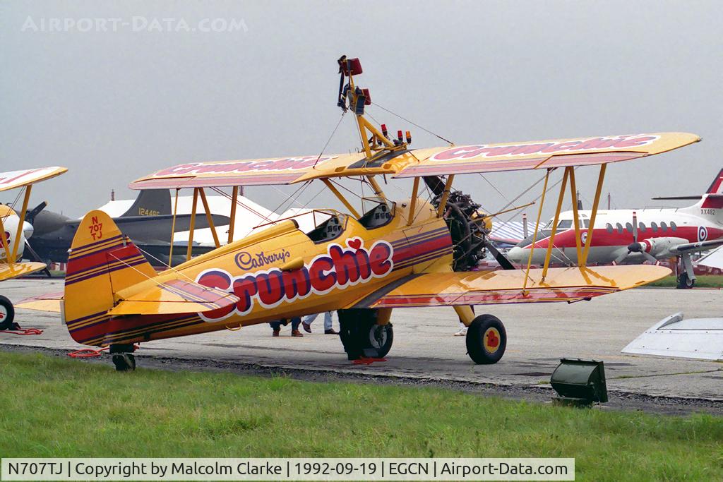 N707TJ, 1943 Boeing A75N1(PT17) C/N 75-950, Boeing A75N1 at RAF Finningley Air Show in 1992