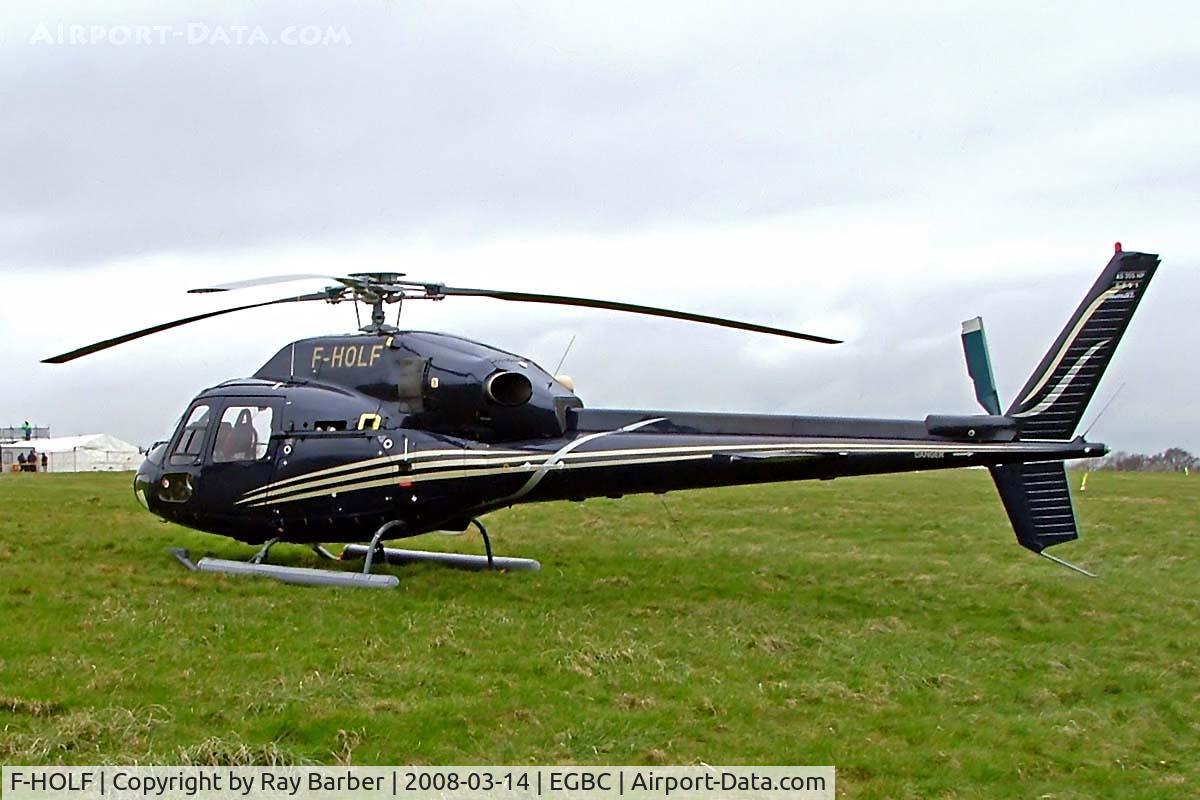 F-HOLF, 2007 Eurocopter AS-355NP Ecureuil 2 C/N 5751, Seen at Cheltenham during Gold Cup week.