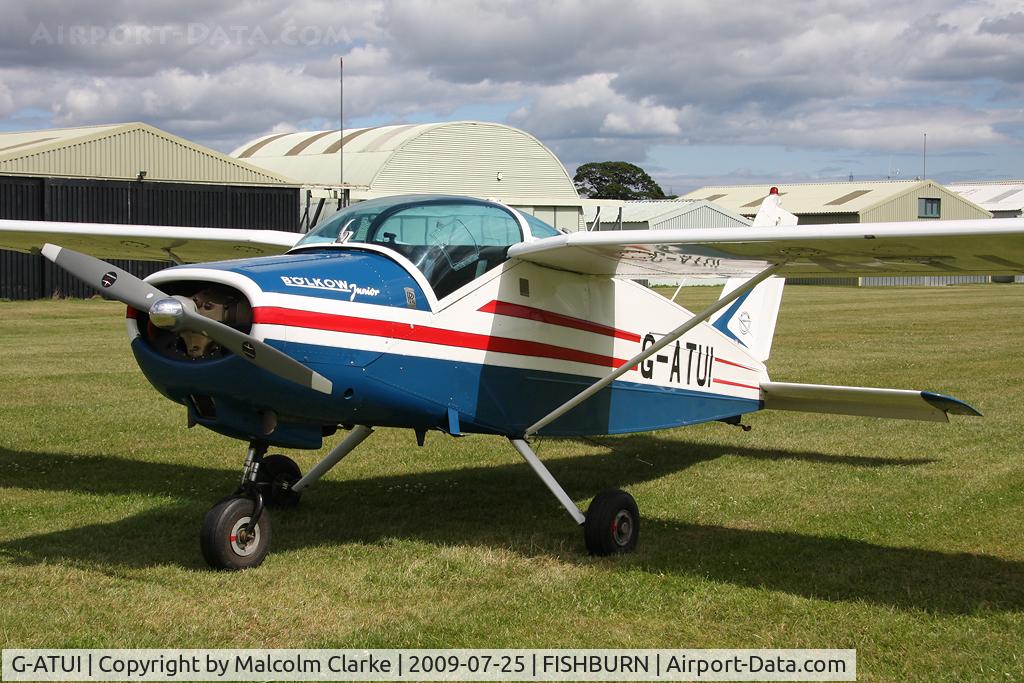 G-ATUI, 1966 Bolkow Bo-208C Junior C/N 611, Bolkow Bo-208C at Fishburn Airfield, Co Durham, UK in 2009.