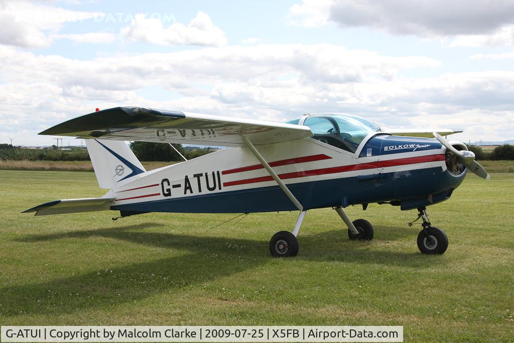 G-ATUI, 1966 Bolkow Bo-208C Junior C/N 611, Bolkow Bo-208C at Fishburn Airfield, Co Durham, UK in 2009.