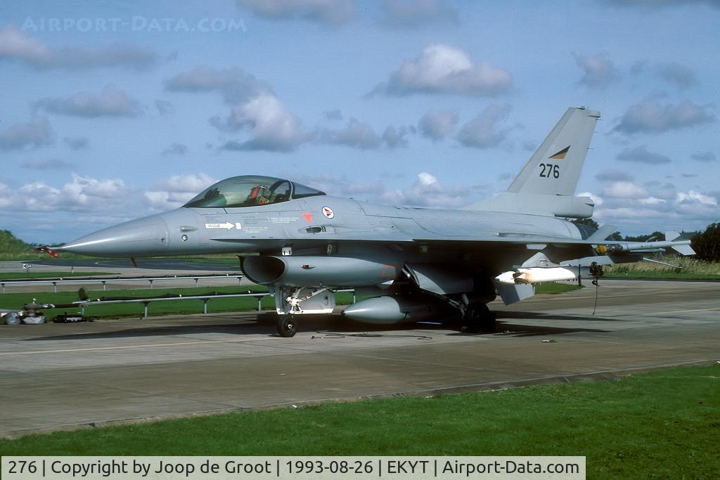 276, 1980 Fokker F-16AM Fighting Falcon C/N 6K-5, temp based at Aalborg