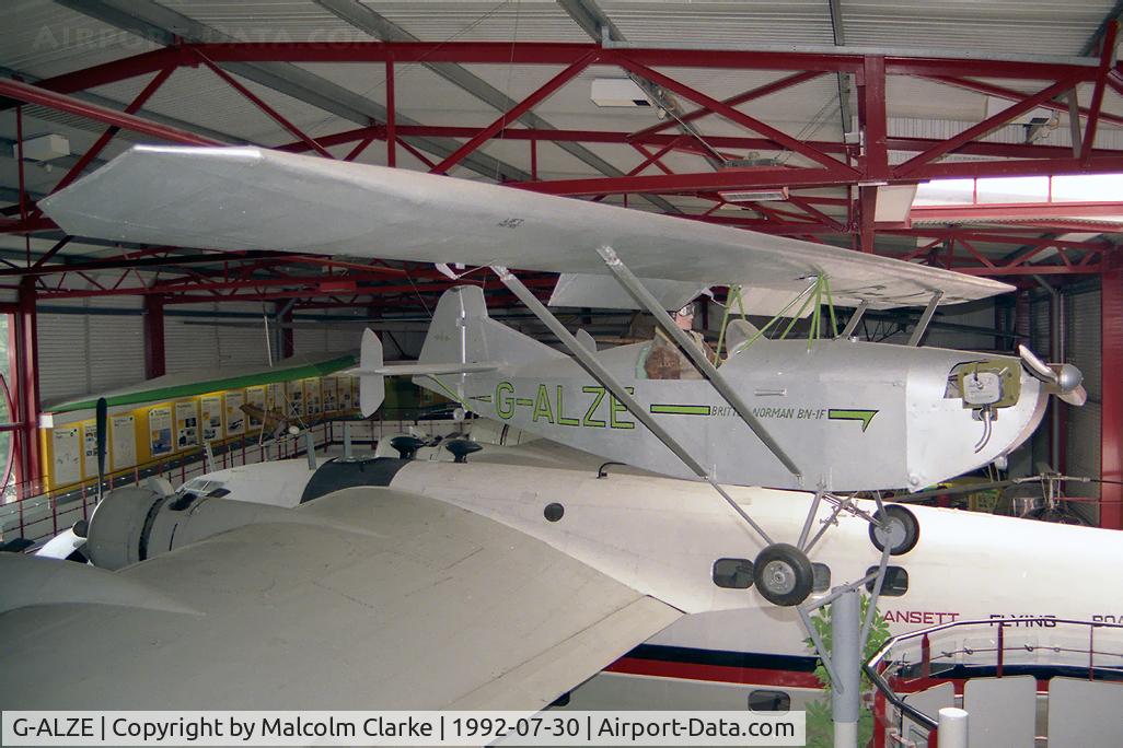 G-ALZE, 1951 Britten-Norman BN-1F Finibee C/N 1, Britten-Norman BN1F at The Hall of Aviation, Southampton, UK in 1992.