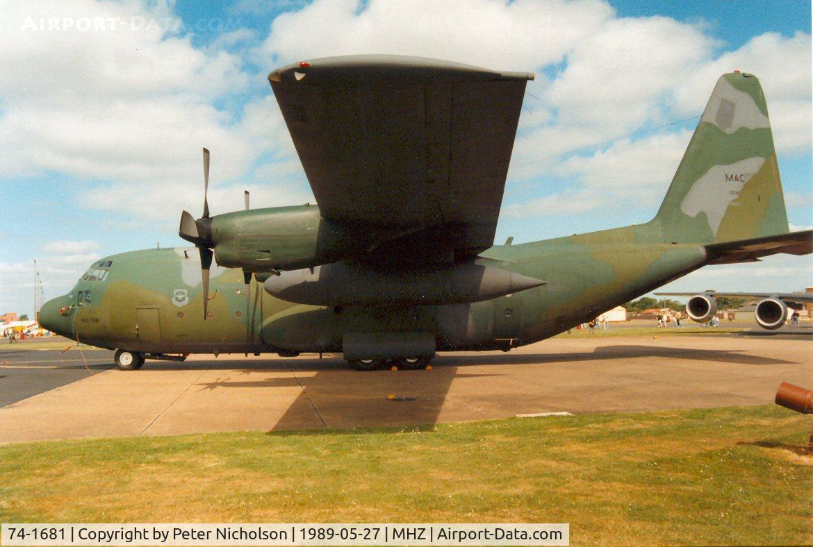 74-1681, 1974 Lockheed C-130H Hercules C/N 382-4654, Another view of the 463rd Tactical Airlift Wing C-130H on display at the 1989 Mildenhall Air Fete.