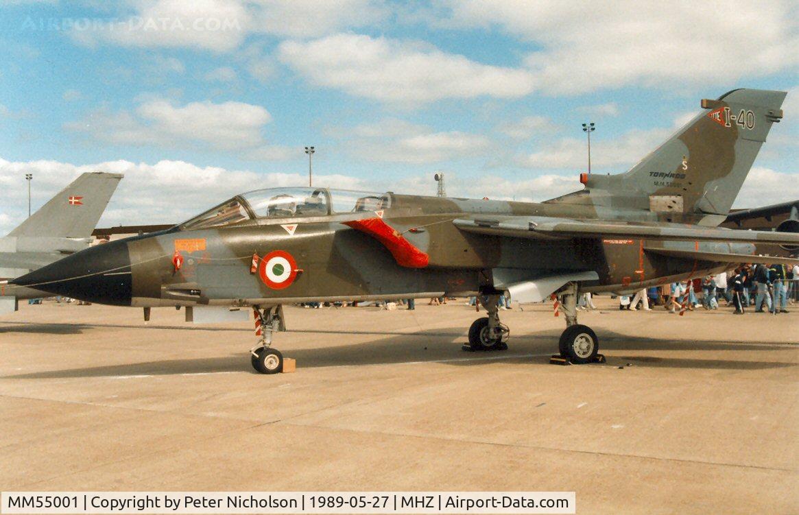MM55001, Panavia Tornado IDS(T) C/N 056/IT002/5002, Tornado IDS of the Tri-national Tornado Training Establishment on display at the 1989 Mildenhall Air Fete.