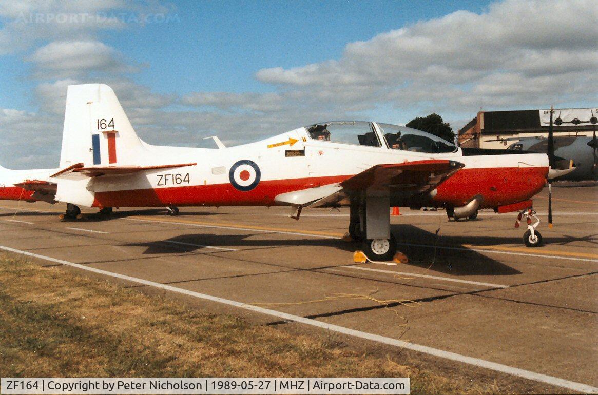 ZF164, 1989 Short S-312 Tucano T1 C/N S016/T16, Tucano T.1 in the static park of the 1989 Mildenhall Air Fete.