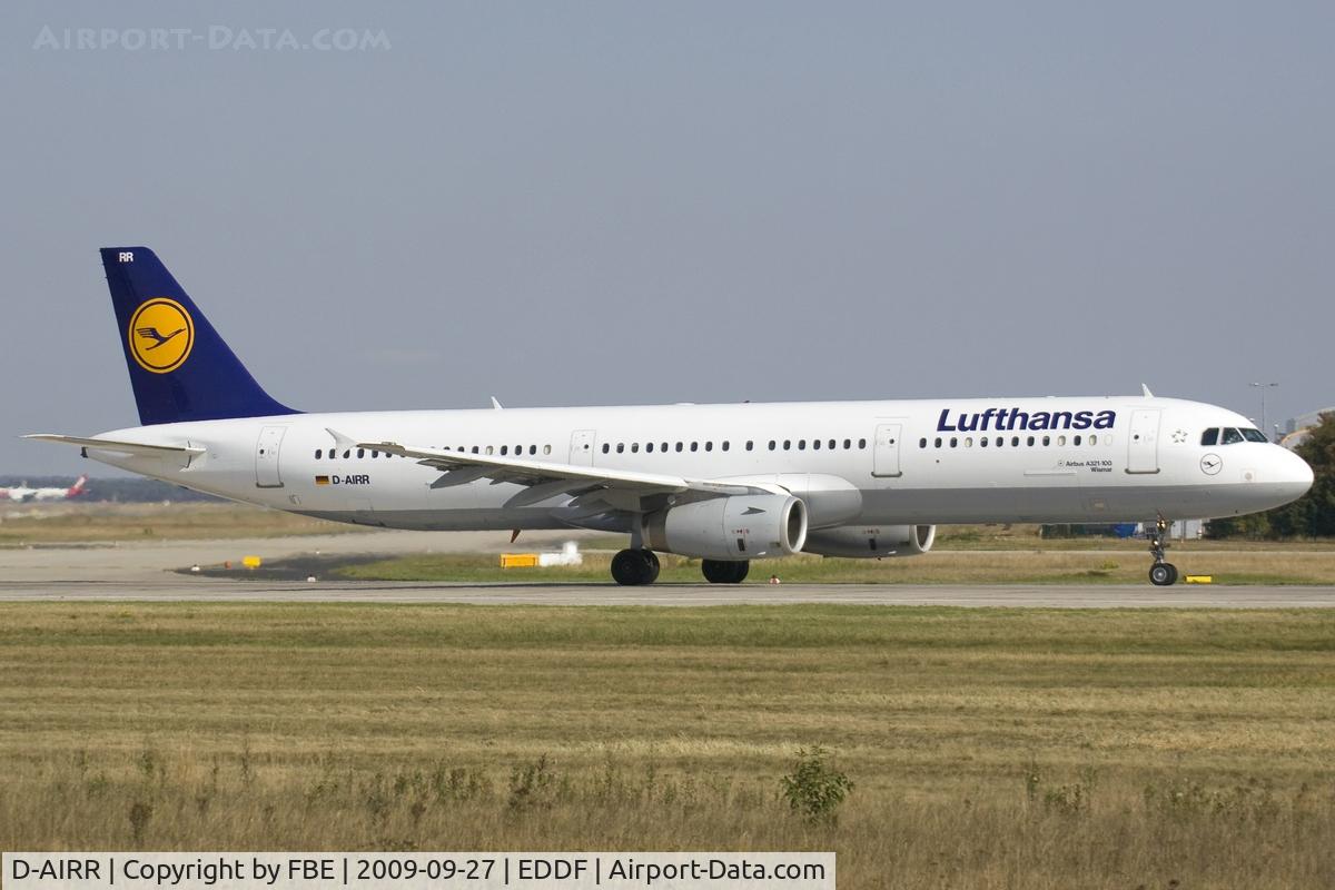 D-AIRR, 1995 Airbus A321-131 C/N 0567, departing EDDF via RW18W