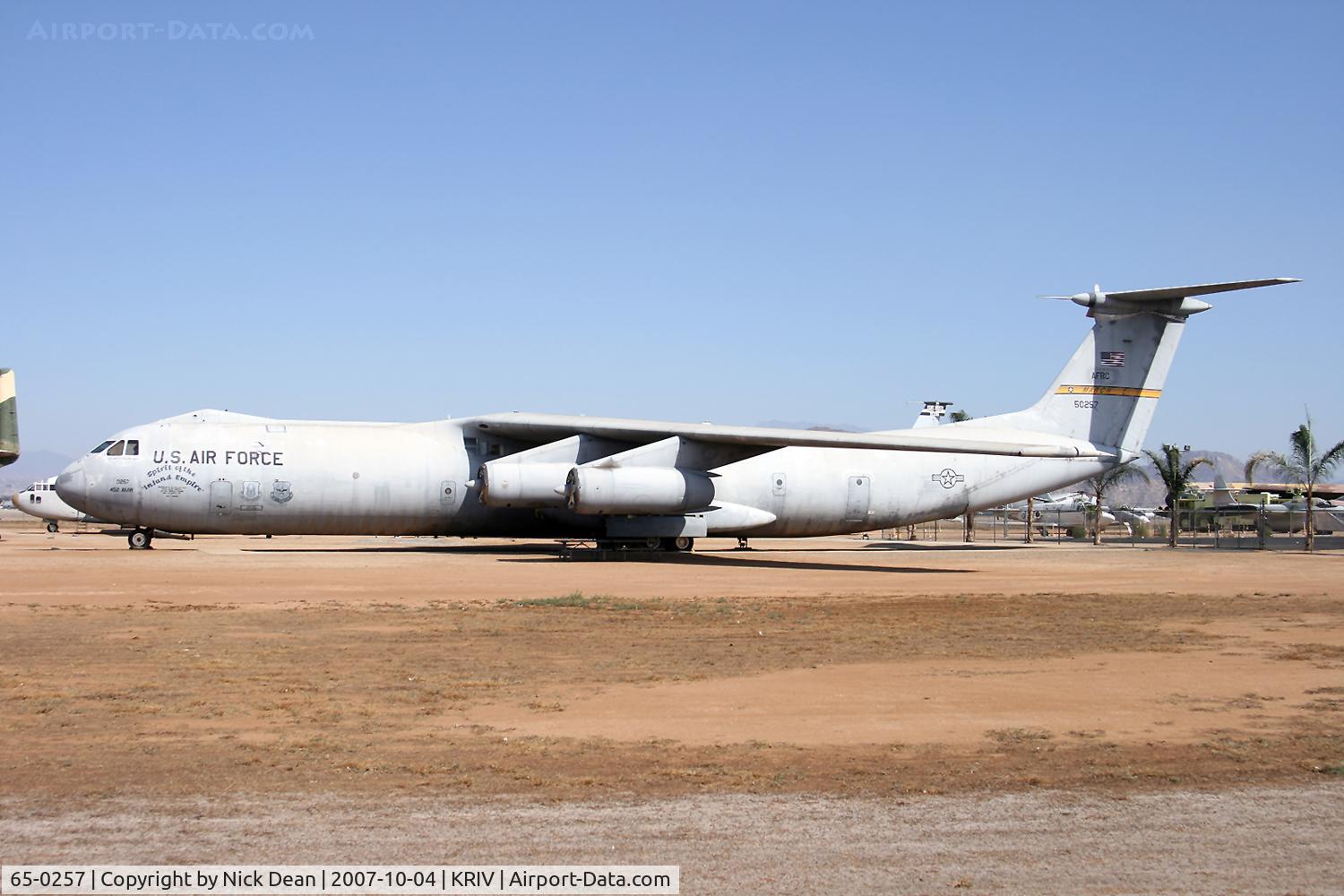 65-0257, 1965 Lockheed C-141B Starlifter C/N 300-6108, KRIV