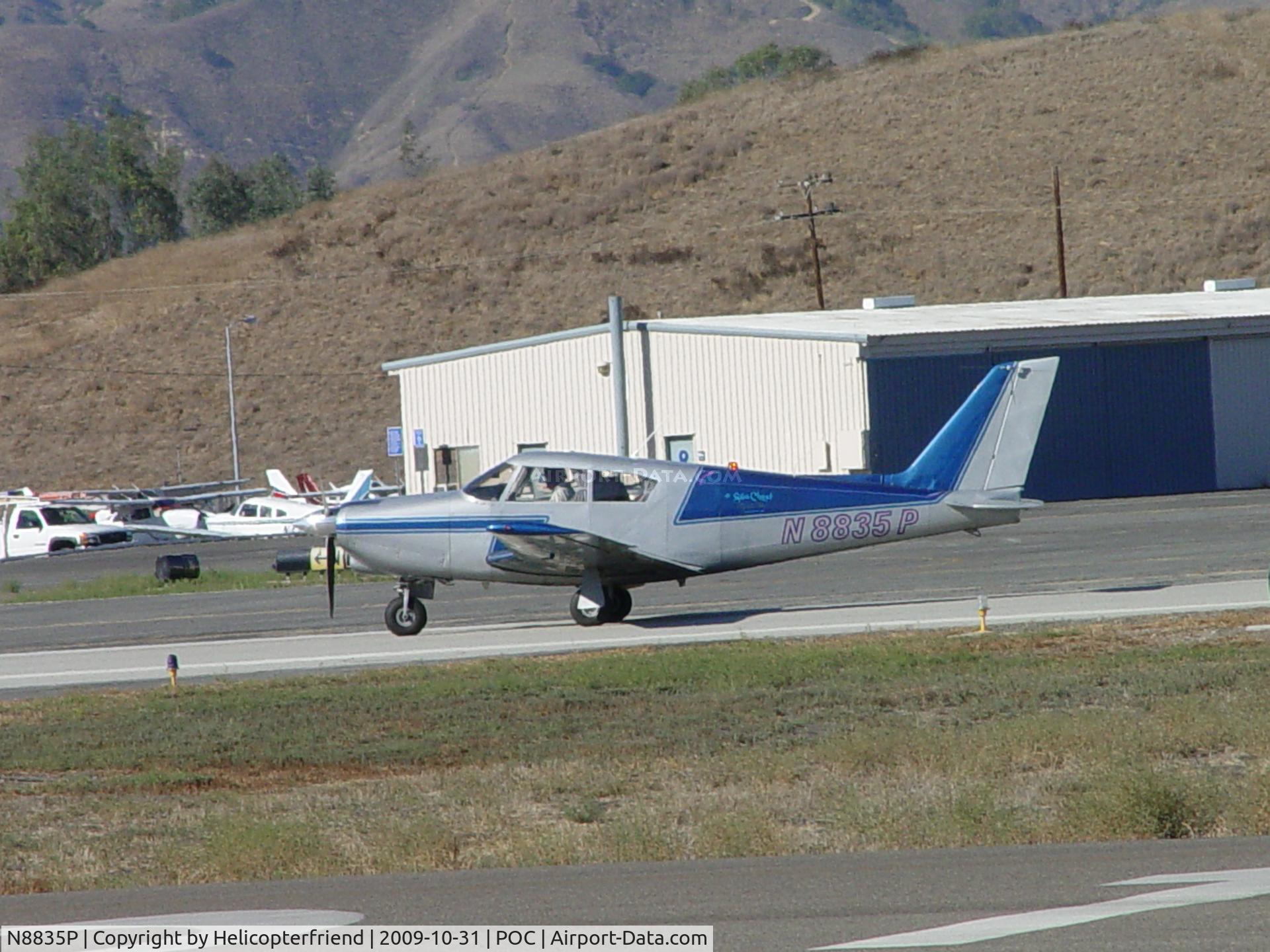 N8835P, 1965 Piper PA-24-260 C/N 24-4291, Finishing westerly roll out on 8R