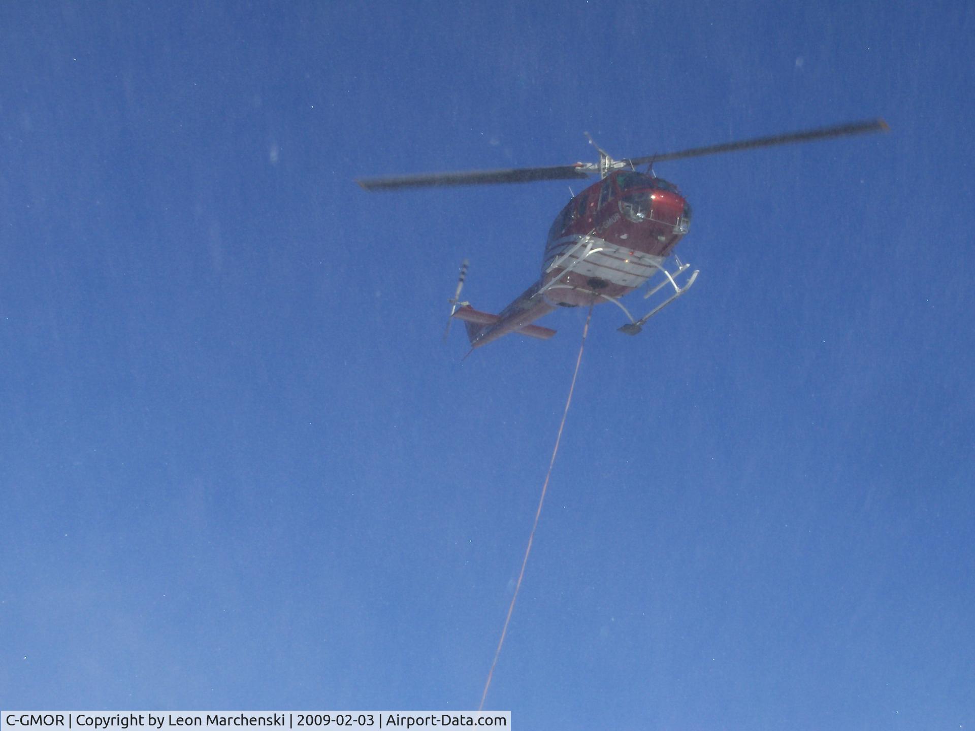 C-GMOR, 1974 Bell 205A-1 C/N 30159, Moving Drills