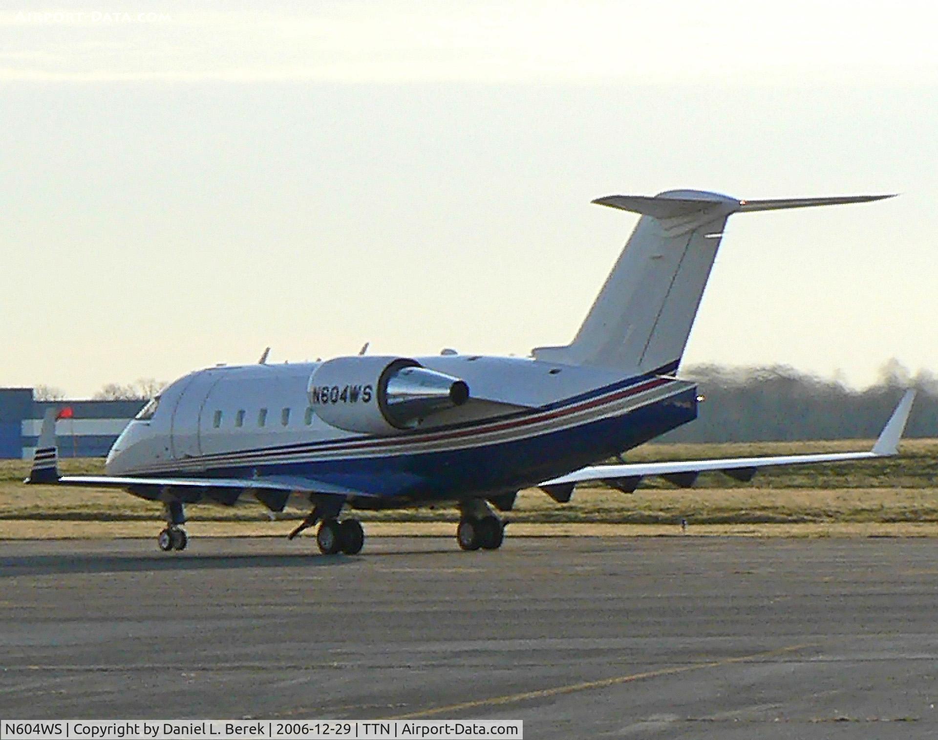 N604WS, 2000 Canadair Challenger 604 (CL-600-2B16) C/N 5471, I was glad to spot this aircraft; when I captured her at Trenton Mercer County (TTN) in 2006, she was flying for Wingedfoot Aviation, crossing the globe.  During the recession of 2009, the beauty was up for sale.