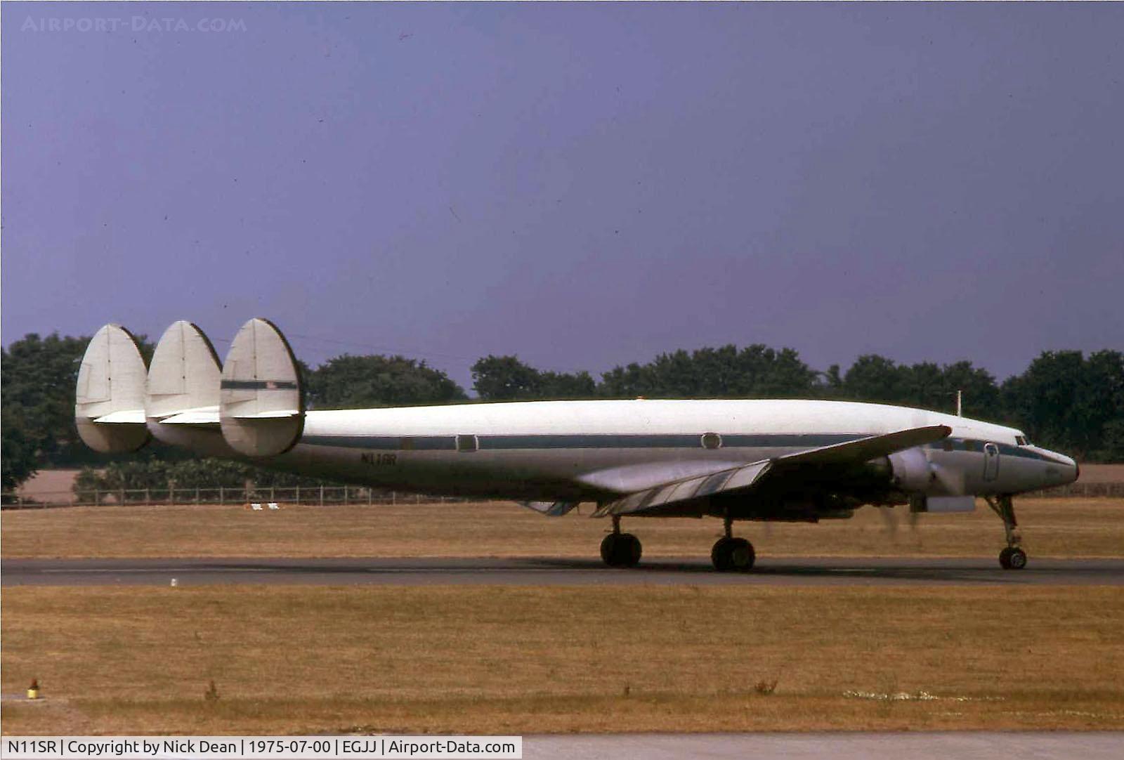 N11SR, 1955 Lockheed L-1049G Super Constellation C/N 4581, EGJJ