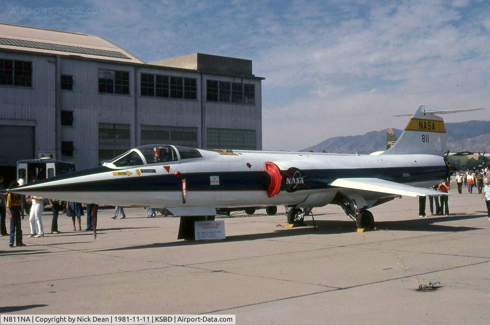 N811NA, Lockheed F-104N C/N 683C4045, KSBD Norton AFB airshow 1981