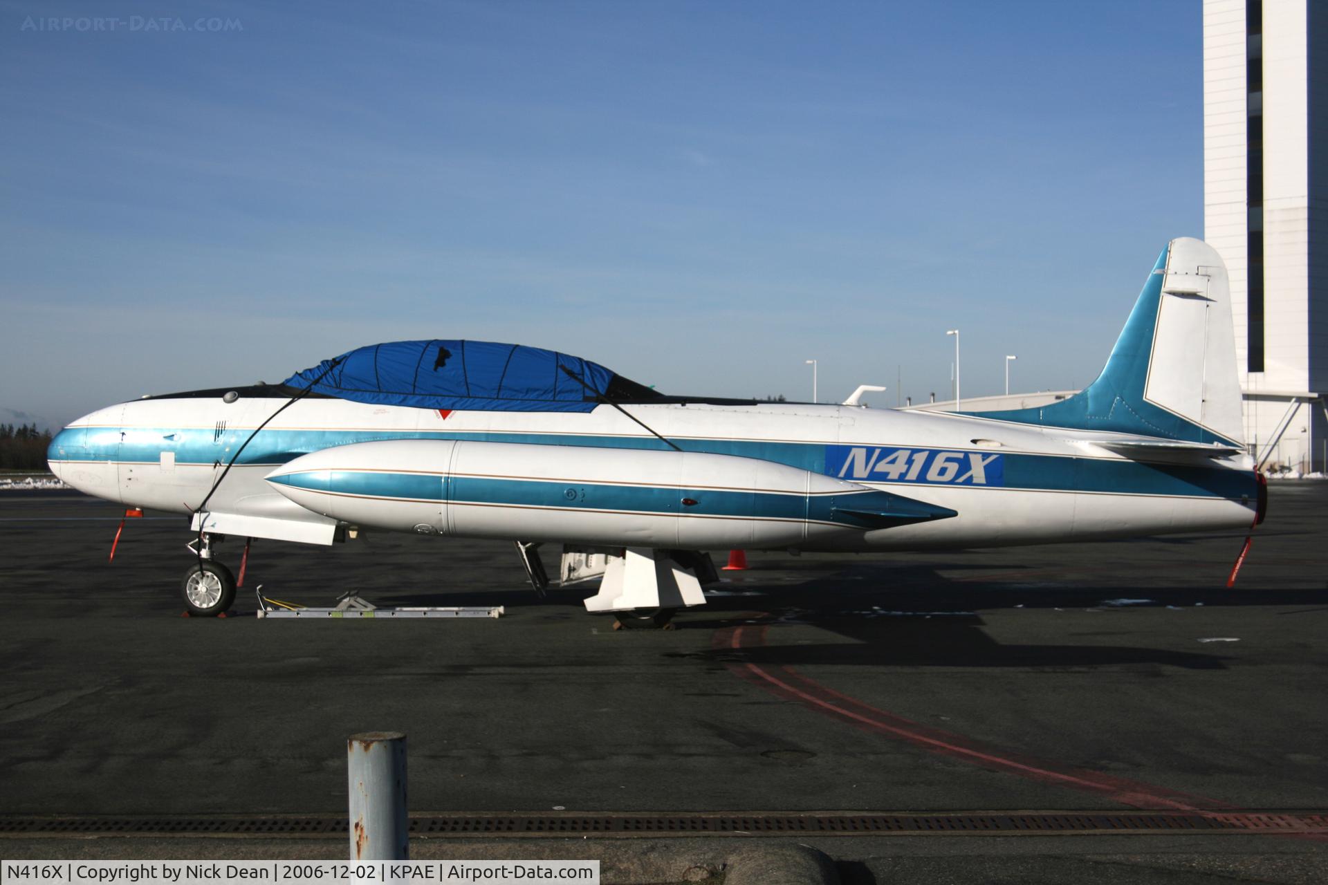 N416X, 1954 Canadair CT-133 Silver Star 3 C/N T33-369, KPAE