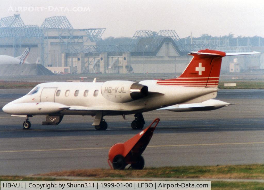 HB-VJL, 1989 Learjet 35A C/N 35A-653, Parked at the General Aviation...