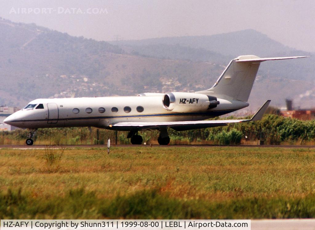 HZ-AFY, 1991 Gulfstream Aerospace G-IV C/N 1166, Ready for departure rwy 20