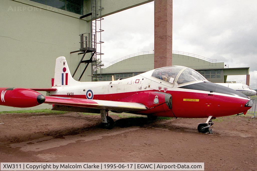 XW311, 1970 BAC 84 Jet Provost T.5 C/N EEP/JP/975, BAC 84 Jet Provost T5 from RAF No 1 SoTT, Cosford and seen at Cosford 95.