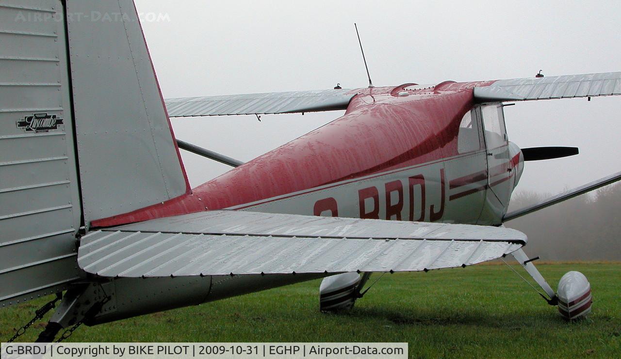 G-BRDJ, 1946 Luscombe 8F Silvaire C/N 3411, VERY MISTY MORNING AT POPHAM