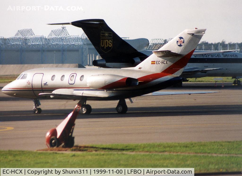 EC-HCX, 1972 Dassault Falcon (Mystere) 20D C/N 184, Parked at the General Aviation apron...