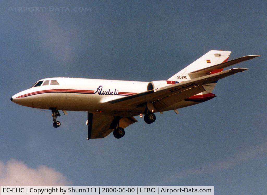 EC-EHC, 1966 Dassault Falcon (Mystere) 20DC C/N 46, Landing rwy 32L
