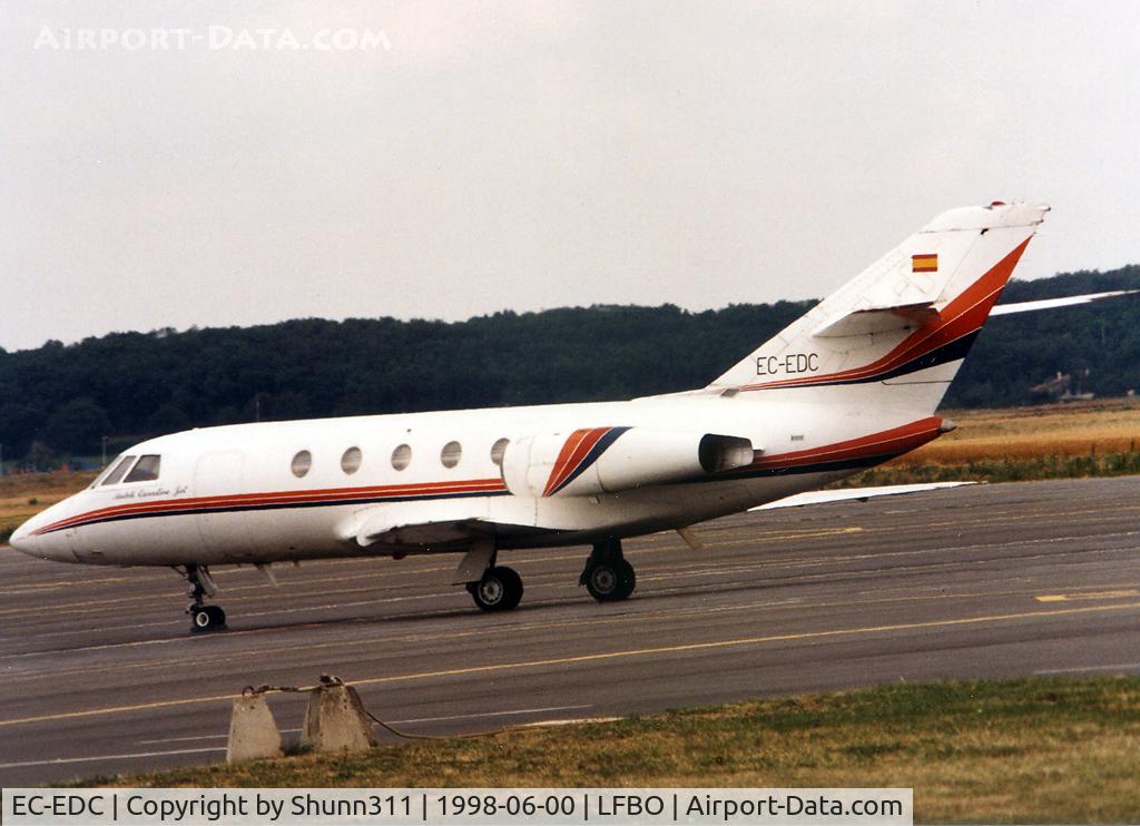 EC-EDC, 1965 Dassault Falcon (Mystere) 20C C/N 6, Parked at the General Aviation area...