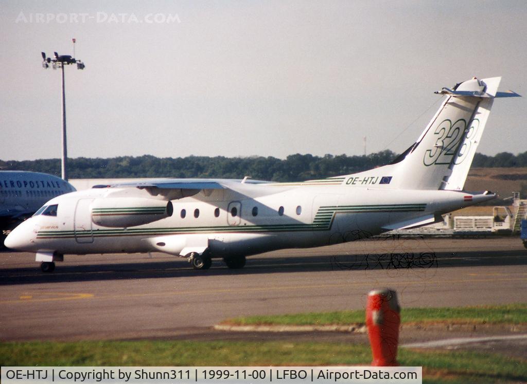 OE-HTJ, 1999 Fairchild Dornier 328-300 328JET C/N 3114, Parked at the General Aviation area...