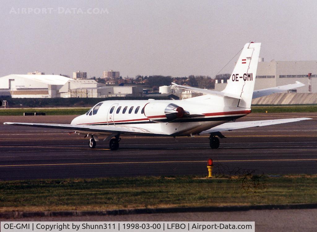 OE-GMI, 1996 Cessna 560 Citation Ultra C/N 560-0362, Parked at the General Aviation area...