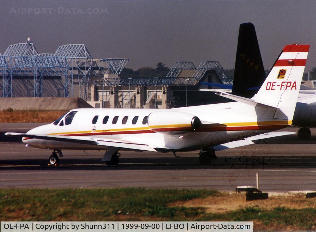 OE-FPA, 1987 Cessna 551 Citation II/SP C/N 551-0552, Parked at the General Aviation area...