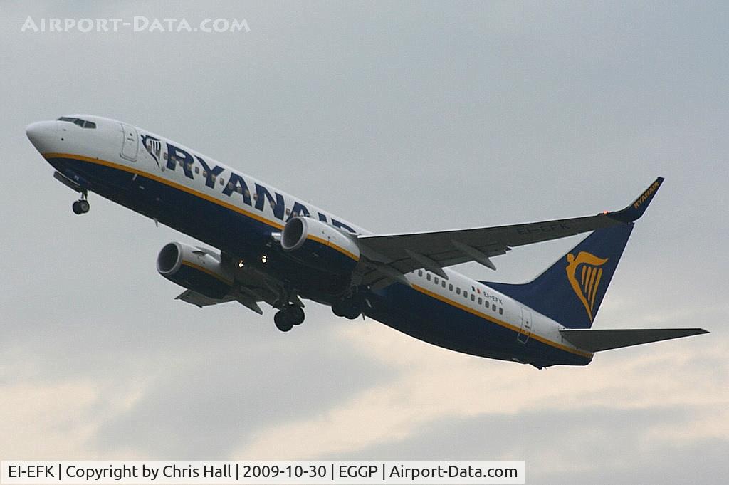 EI-EFK, 2009 Boeing 737-8AS C/N 37537, Ryanair