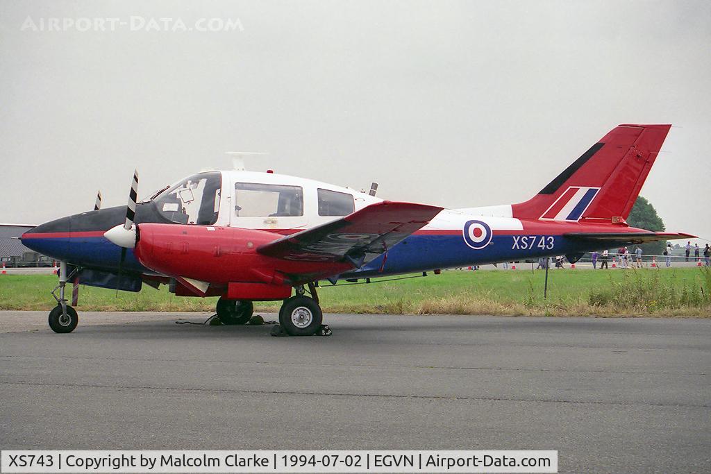 XS743, 1965 Beagle B-206Z Basset C/N B.004, Beagle B-206R Basset CC1 from MoD(PE) ETPS, Boscombe Down and seen at RAF Brize Norton's Photocall 94.