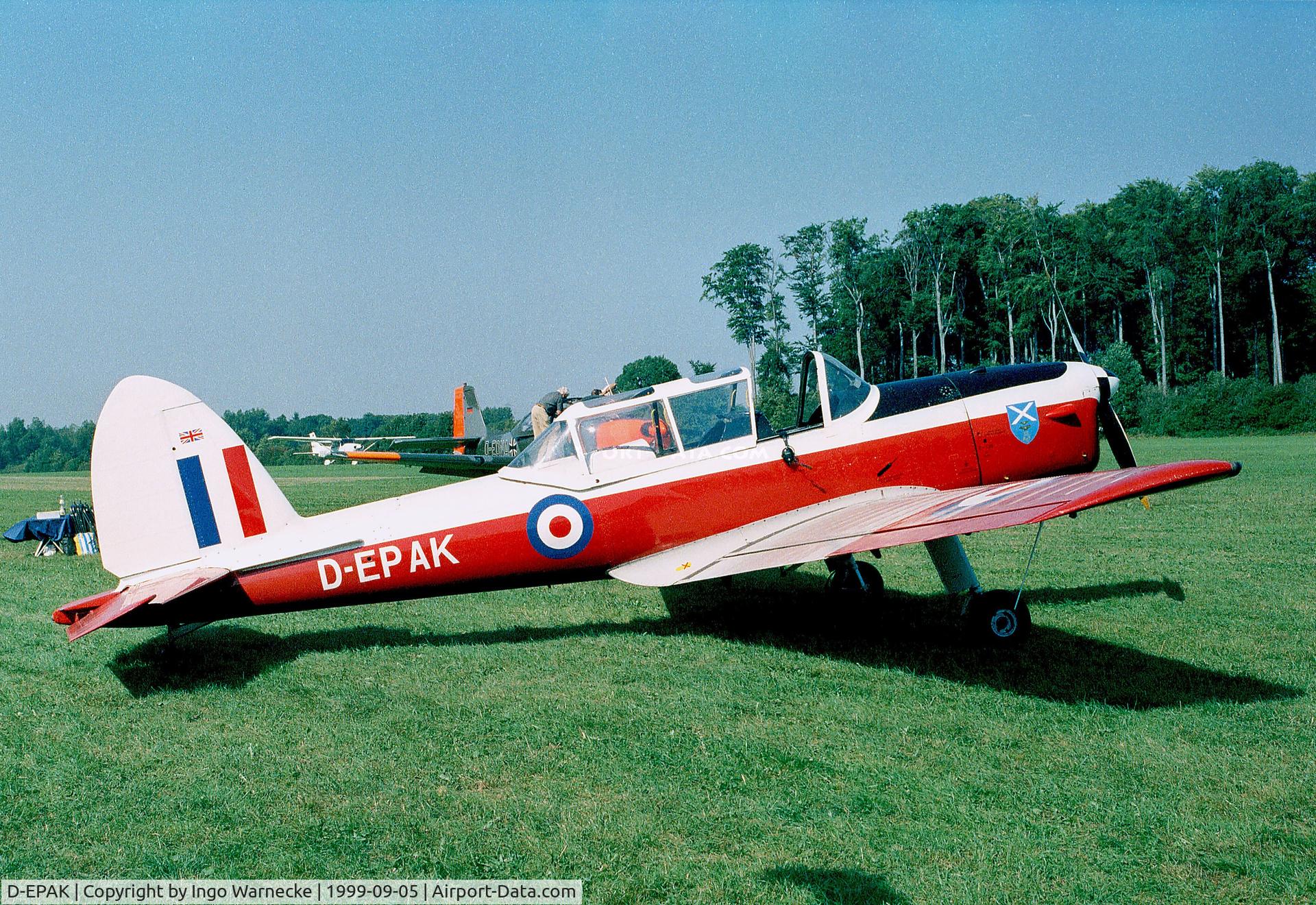 D-EPAK, 1951 De Havilland DHC-1 Chipmunk T.10 C/N C1/0328, De Havilland Canada DHC-1 Chipmunk 22 at the 1999 Langenfeld airshow