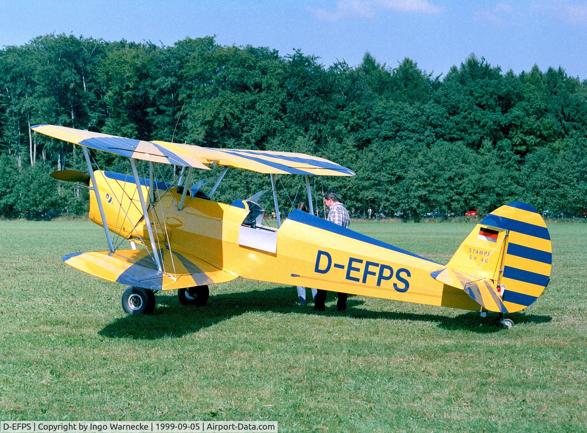 D-EFPS, 1946 Stampe-Vertongen SV-4C C/N 415, Stampe-Vertongen SV-4C at the 1999 Langenfeld airshow