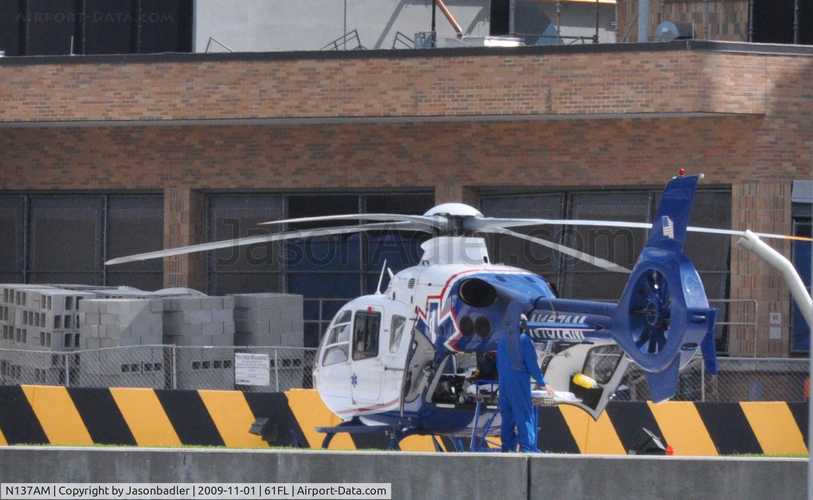 N137AM, 2004 Eurocopter EC-135P-2 C/N 0326, N137AM  departing Tampa General Hospital