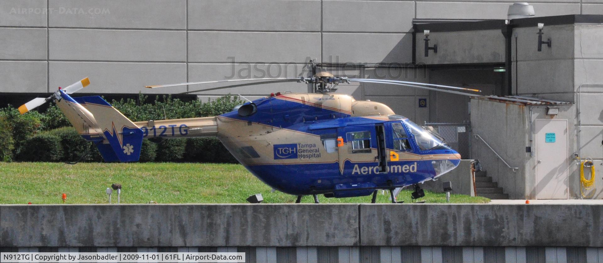 N912TG, 1988 Eurocopter-Kawasaki BK-117B-1 C/N 7174, N912TG just sitting at airport 61FL