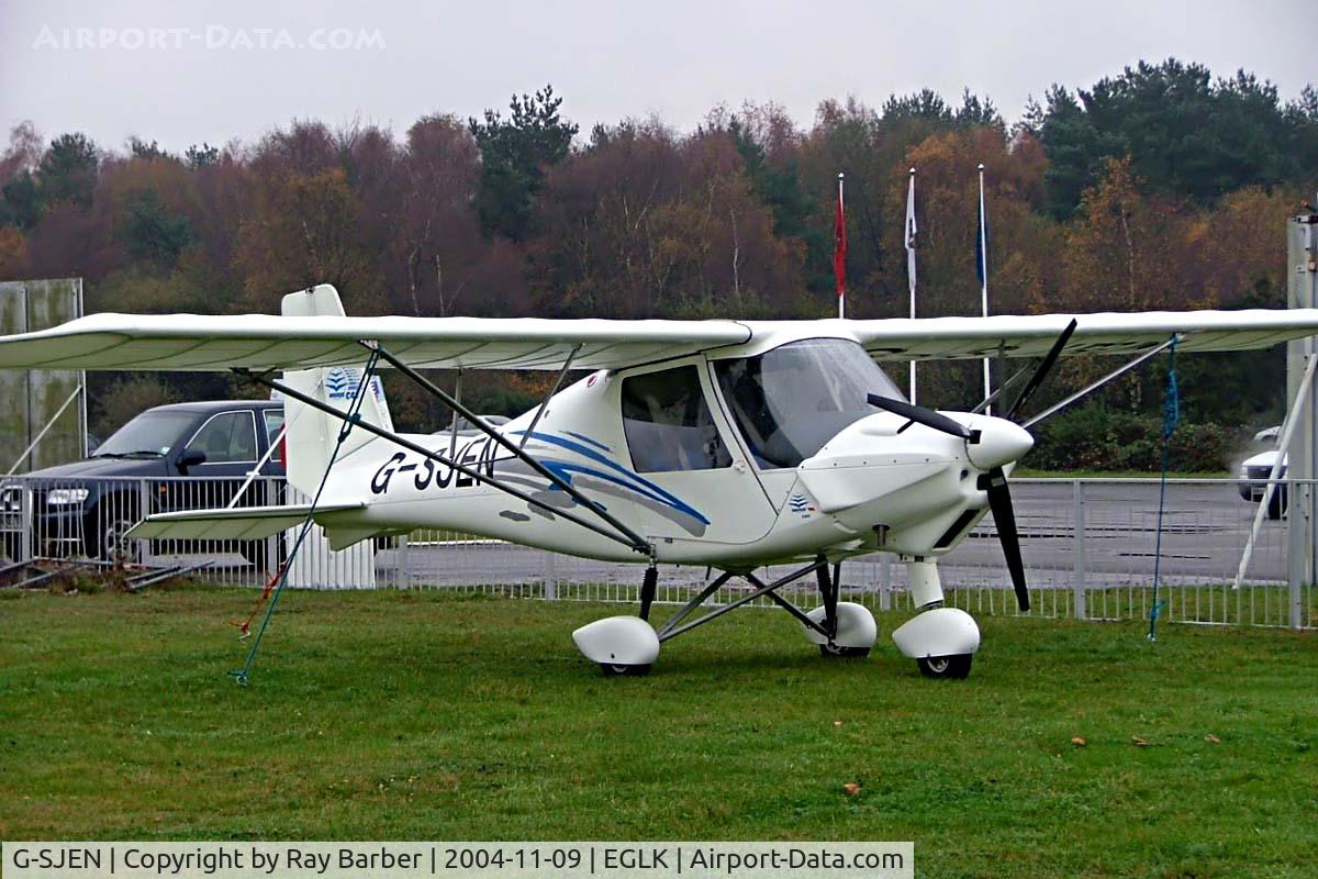 G-SJEN, 2004 Comco Ikarus C42 FB80 C/N 0405-6602, Comco Ikarus C-42 Cyclone [0405-6602]  Blackbushe~G 09/11/2004. Seen visiting here.